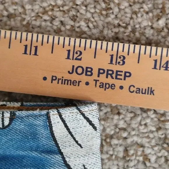 Levi's x Farm Rio Ribcage Cropped Jeans Women's 24 High Rise Denim - Picture 8 of 15